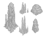 Decorative Snow Piles (set of 5)