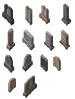 Gravestones - 14 variations