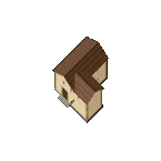 Mini House Deed - Two-Story Stone and Plaster House