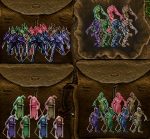 Mummy Zombie Wolf Lich - SET OF 28 NEON STATUES