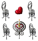Valentine's Patio Set